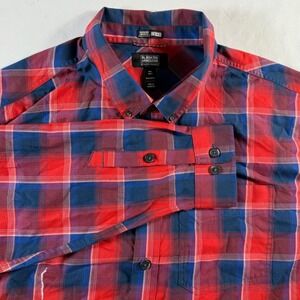 Alaskan Hardgear Long Sleeve Button Shirt Untucked Mens 2XLT 2XL Tall Plaid